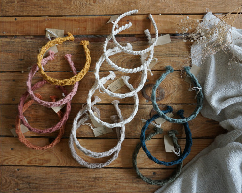 Macramé čelenka Vínová — foto 4