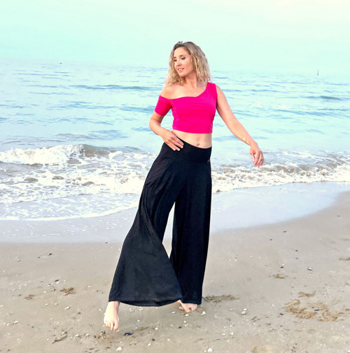 Kalhotová sukně černá dlouhá — foto 6