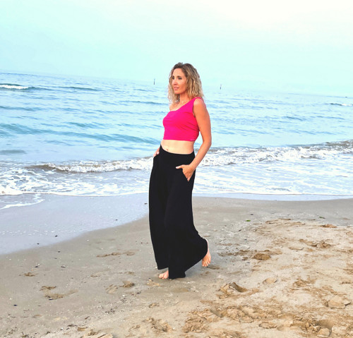 Kalhotová sukně černá dlouhá — foto 5