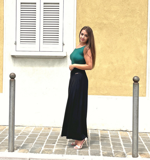 Kalhotová sukně černá dlouhá — foto 3