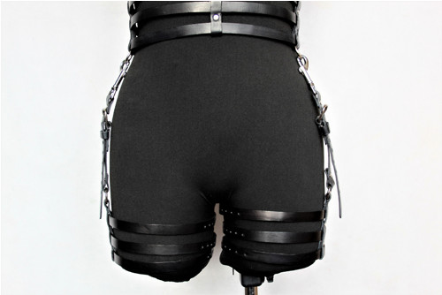 Bondage Harness, Celotělový Kožený Postroj — foto 2