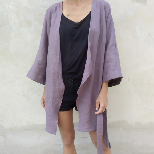 ... ľanové kimono ... — foto 4