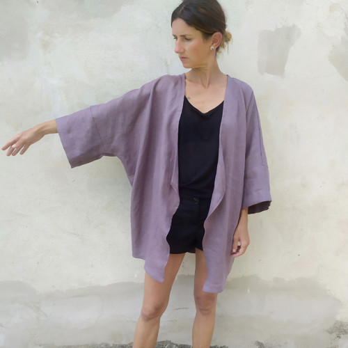 ... ľanové kimono ... — foto 3