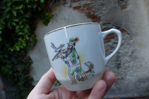 Pan myslivec...dětský hrnek, porcelán Dubí — foto 2