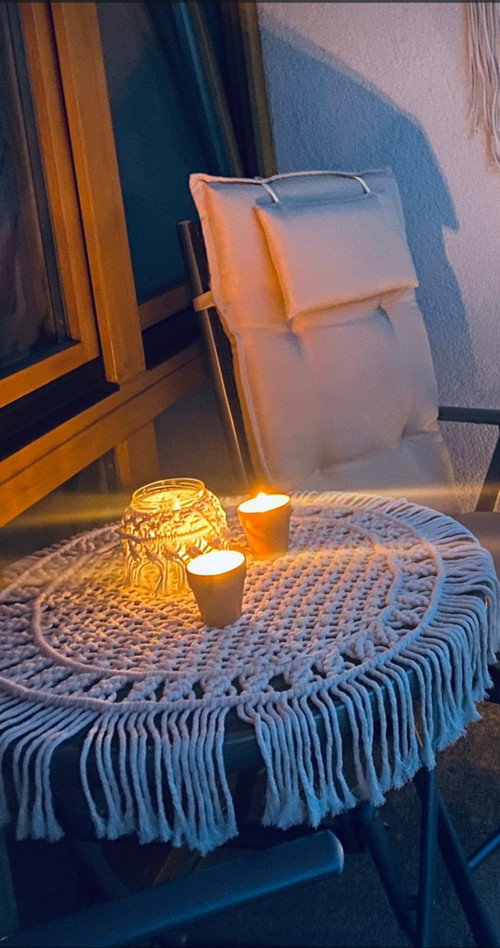 Kulatý Macrame ubrus — foto 6