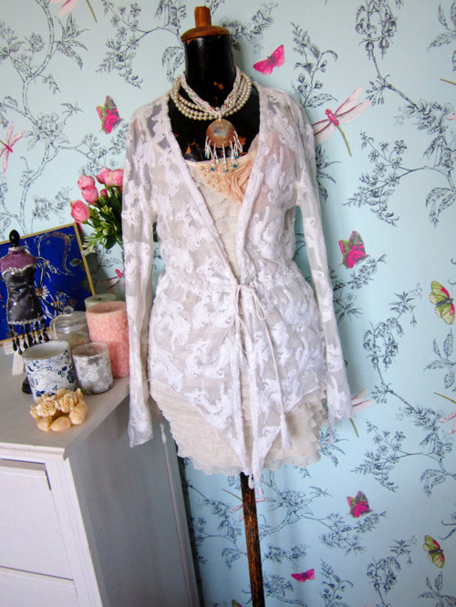 Kardigan boho krajkový — foto 2