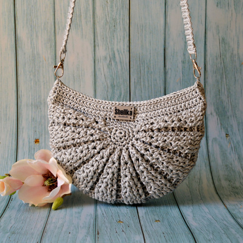 ENA-háčkovaná kabelka,crossbody — foto 6