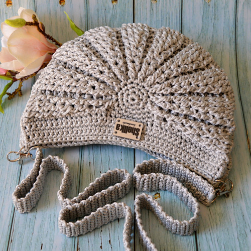 ENA-háčkovaná kabelka,crossbody — foto 2