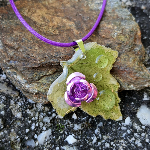 Přívěsek "Rosa na listu" — foto 3