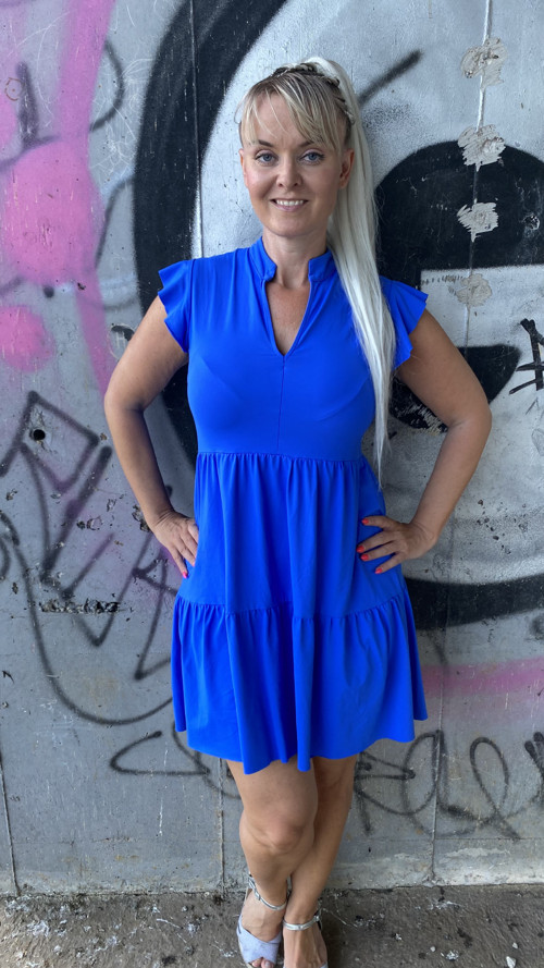 Šaty oversize námořní modrá — foto 3
