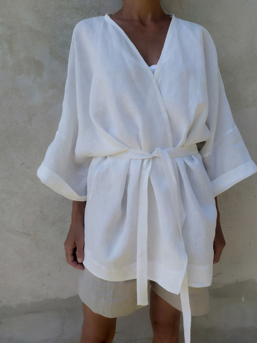 ×××Ľanový kimono pláštik××× — foto 5