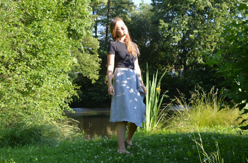 Sukně Srdečník - šedá — foto 2