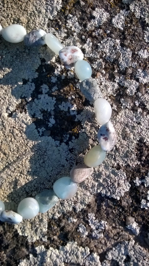 Náramek: larimar valouny (1) — foto 4