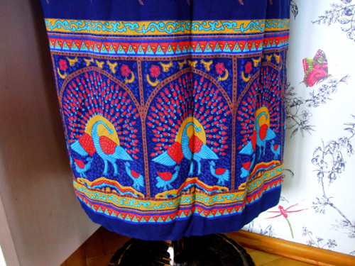 Boho vintage sukně s pávy — foto 3