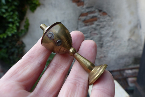 Konvička, pohár...mosazná miniatura — foto 5