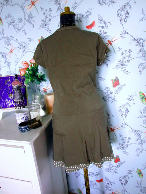 Šaty safari khaki — foto 5