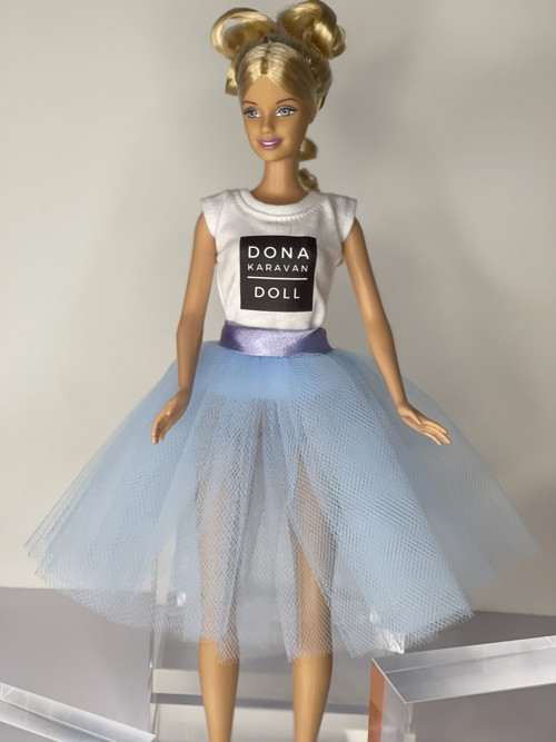 TUTU sukně pro Barbie modrá — foto 3