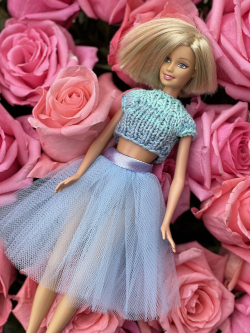 TUTU sukně pro Barbie modrá — foto 2