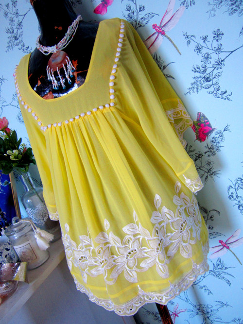 Tunika boho hippie vyšívaná — foto 2
