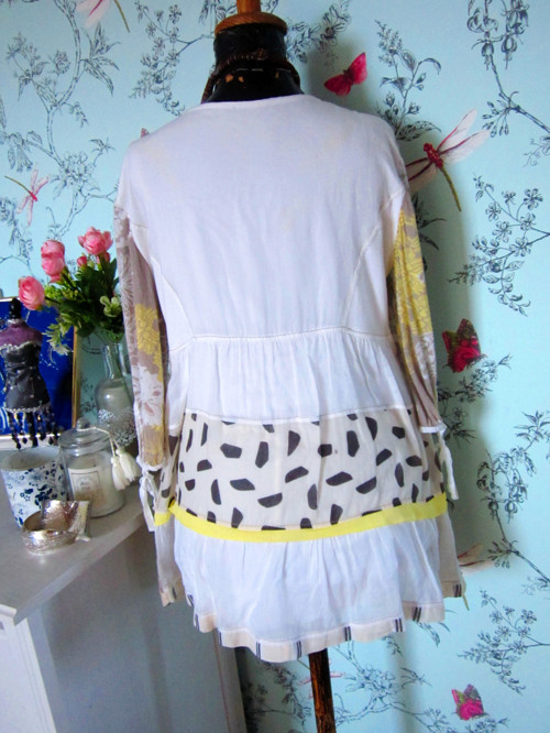 Boho eklektic tunika minišaty — foto 4