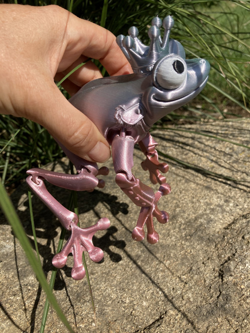 Flexi žába - zakletý princ, 3D tisk — foto 3