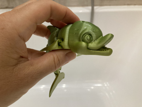 Flexi delfín - 14,5 cm, 3D tisk — foto 4
