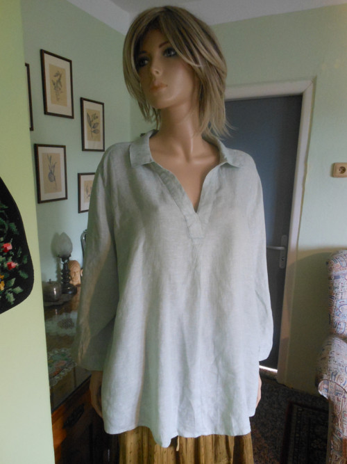 Lněná košile, halenka, vel.46 — foto 2