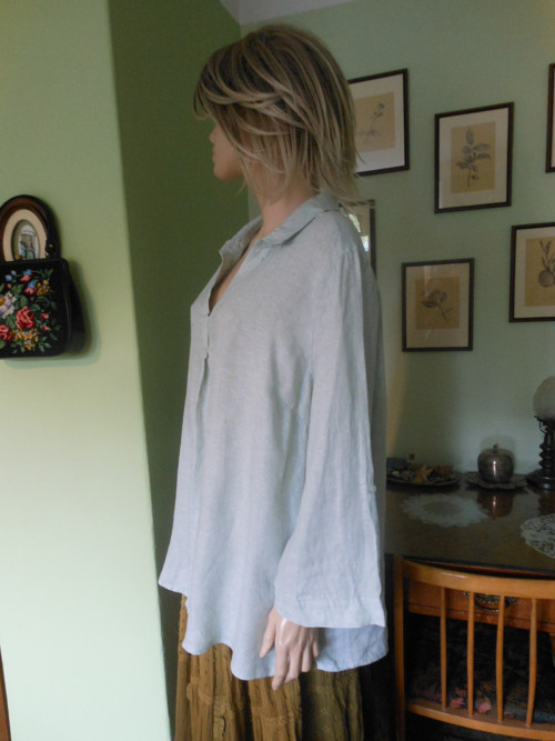 Lněná košile, halenka, vel.46 — foto 3