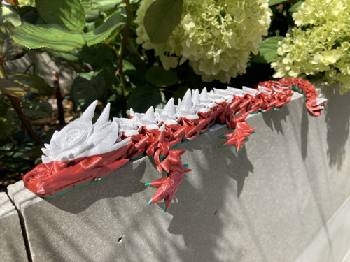 Růžičkový drak - 42cm, 3D tisk — foto 2