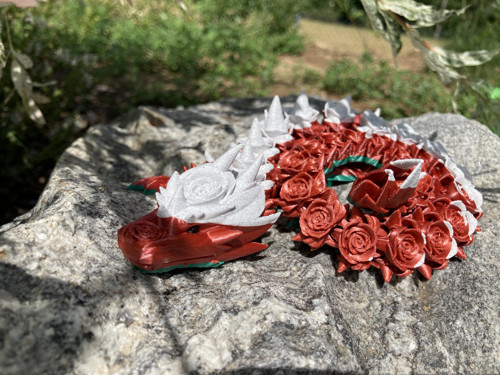 Růžičkový drak - 42cm, 3D tisk — foto 4