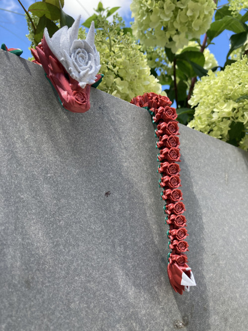 Růžičkový drak - 42cm, 3D tisk — foto 3