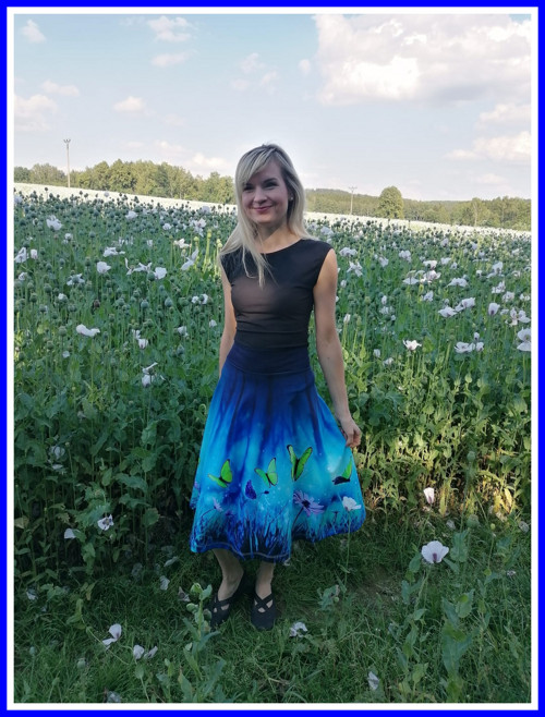 Dámská sukně půllkolová — foto 2