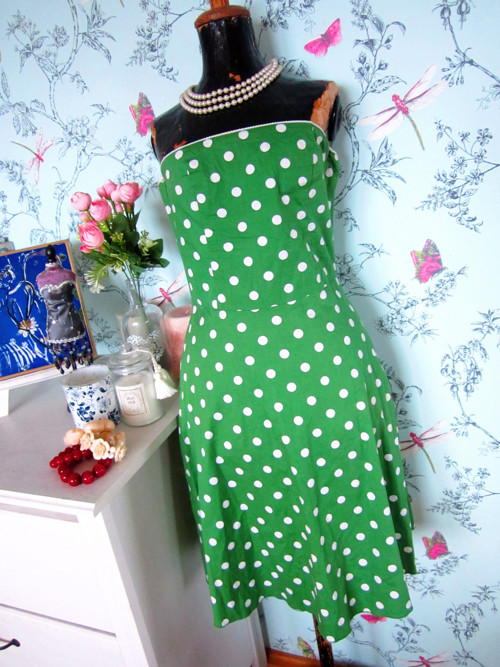 Šaty retro dots pin-up — foto 3