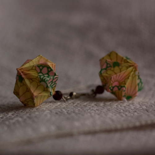 Origami náušnice – Krajky — foto 3