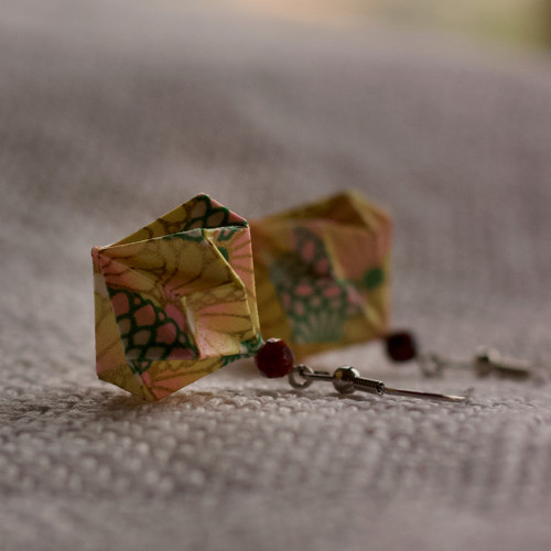 Origami náušnice – Krajky — foto 2