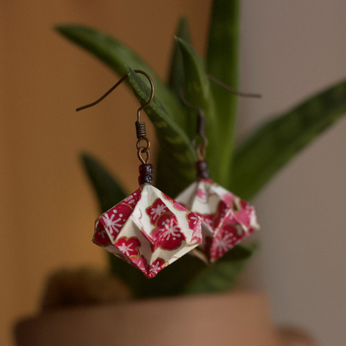 Origami náušnice – Sakury — foto 4
