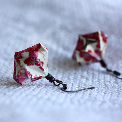 Origami náušnice – Sakury — foto 2