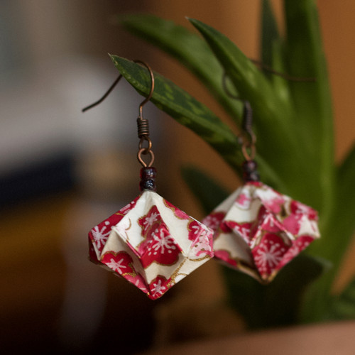 Origami náušnice – Sakury — foto 5