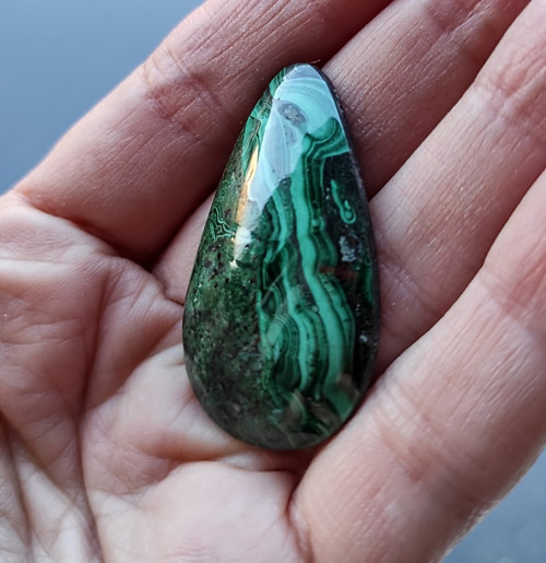 Malachit, ID 2541, 40x23 mm — foto 3