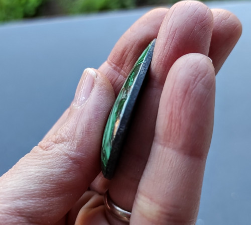 Malachit, ID 2541, 40x23 mm — foto 5