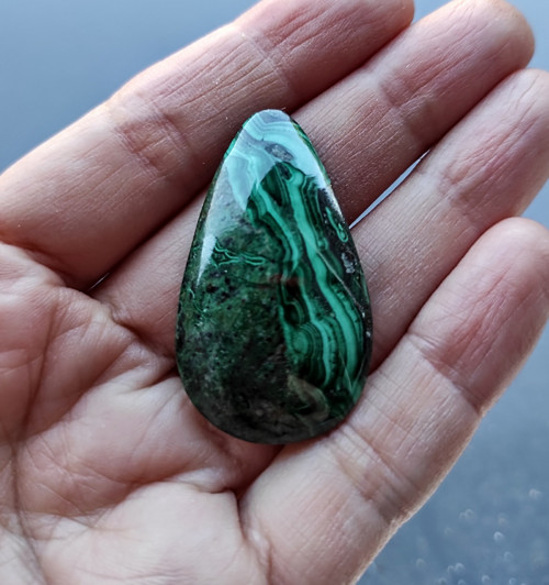 Malachit, ID 2541, 40x23 mm — foto 2