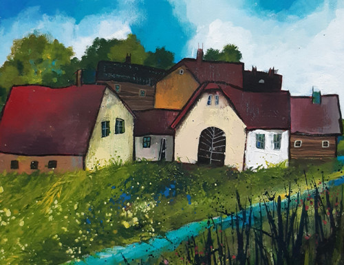 U potůčku - 40x30cm — foto 2