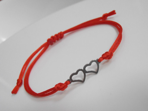 *Two hearts* - Náramek - Nerezová ocel — foto 3