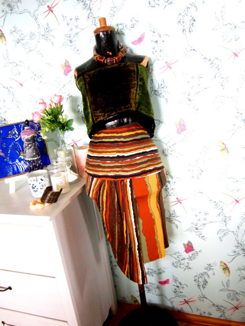Boho Šál-pléd samet&hedvábí — foto 2