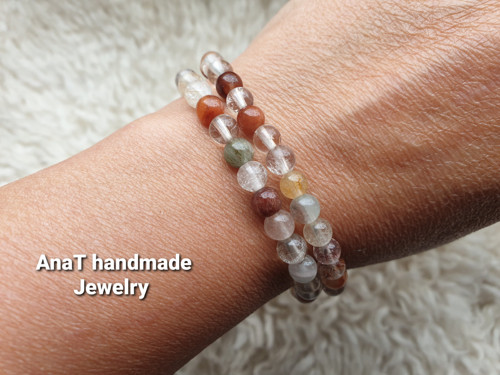 Wrap Náramek s barevnými rutily — foto 4