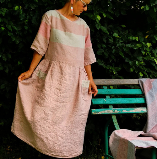 Piju rosé - lněné šaty IHNED — foto 2