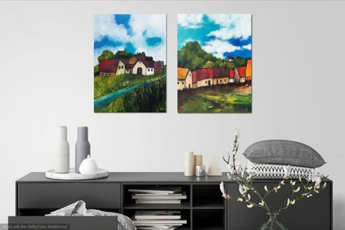 Vesnička česká - 40x30cm — foto 4