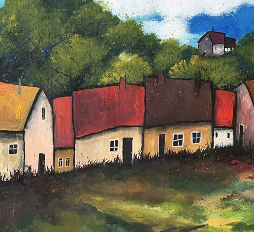 Vesnička česká - 40x30cm — foto 2