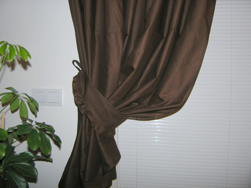 Záclona - Závěs Sandra hnedá — foto 2