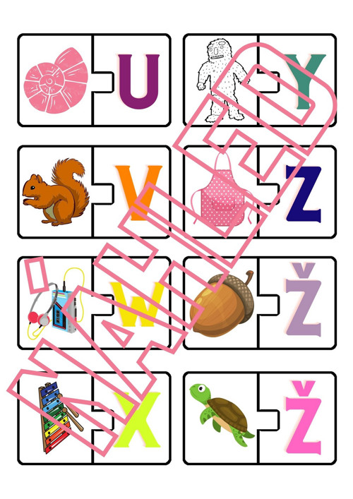 Abeceda, puzzlové dílky — foto 2